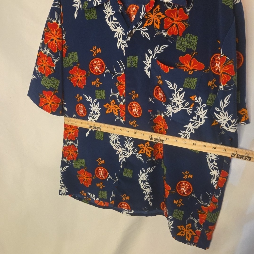 Vintage Extreme Gear Shirt Men's XL Blue Hawaiian Tropical - Picture 5 of 5